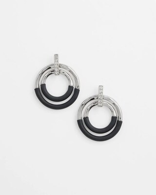 Pavé Drop Hoops