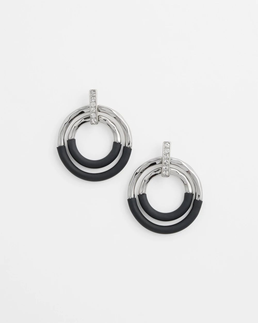 Pavé Drop Hoops