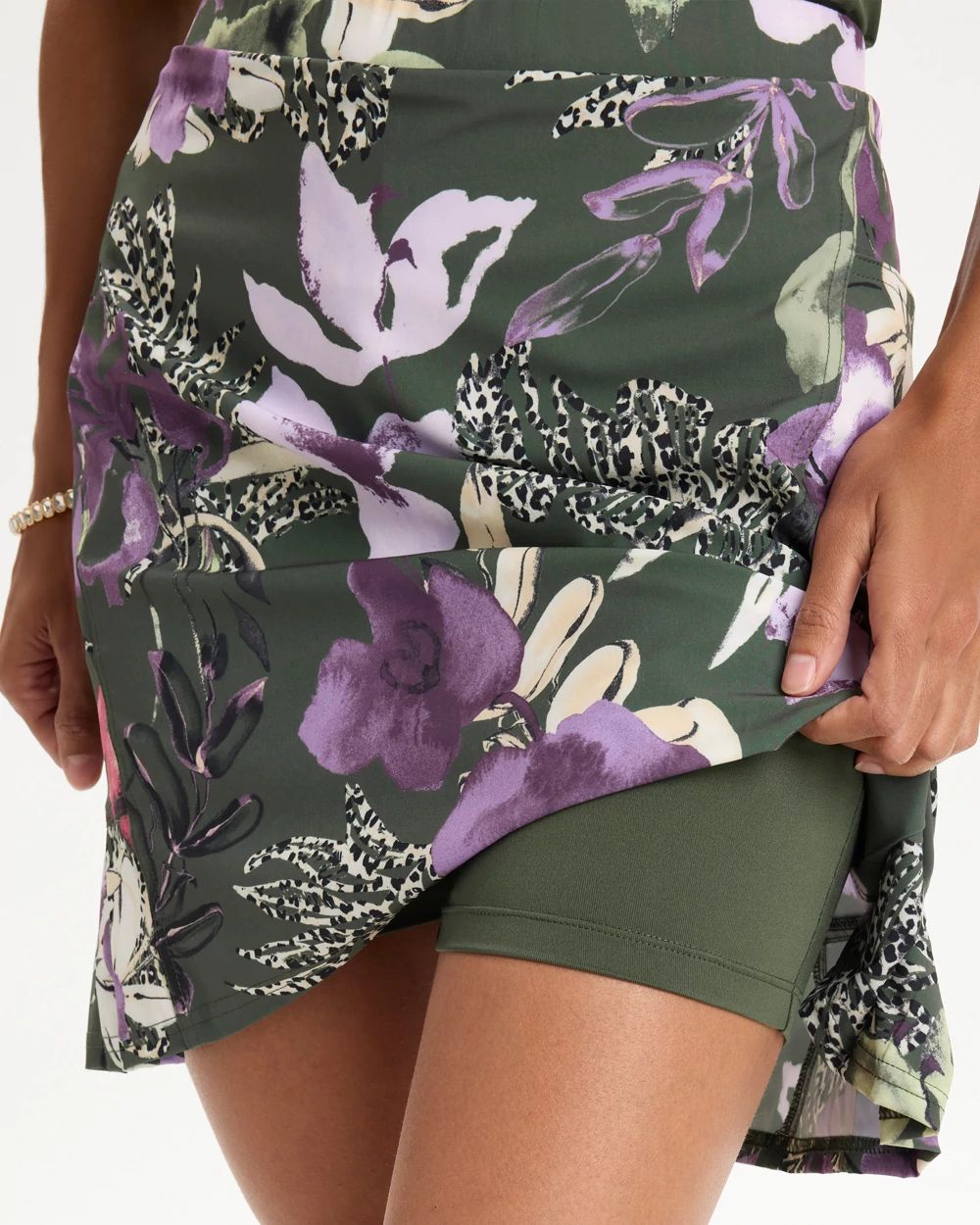 Zenergy® UPF Pleated Printed Skort