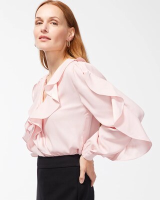 Black Label Ruffle Blouse