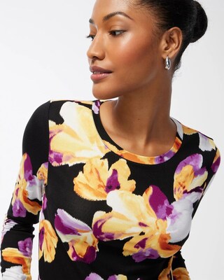 Touch of Cool Floral Layering Tee