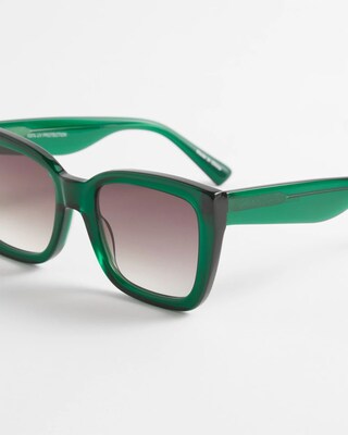 Green Square Sunglasses