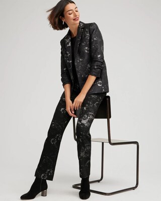 Brigitte Lurex Jacquard Pants