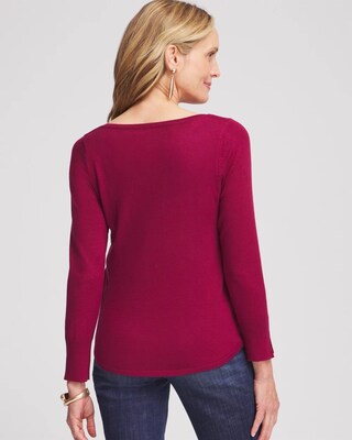 Long Sleeve Pullover Sweater click to view larger image.