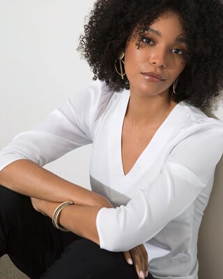 Puff Drape Sleeve Tee