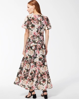 Black Label Tiered Midi Dress