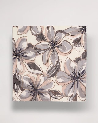 Foiled Floral Oblong Scarf click to view larger image.