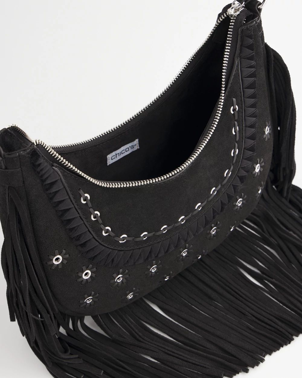 Suede Fringe Purse