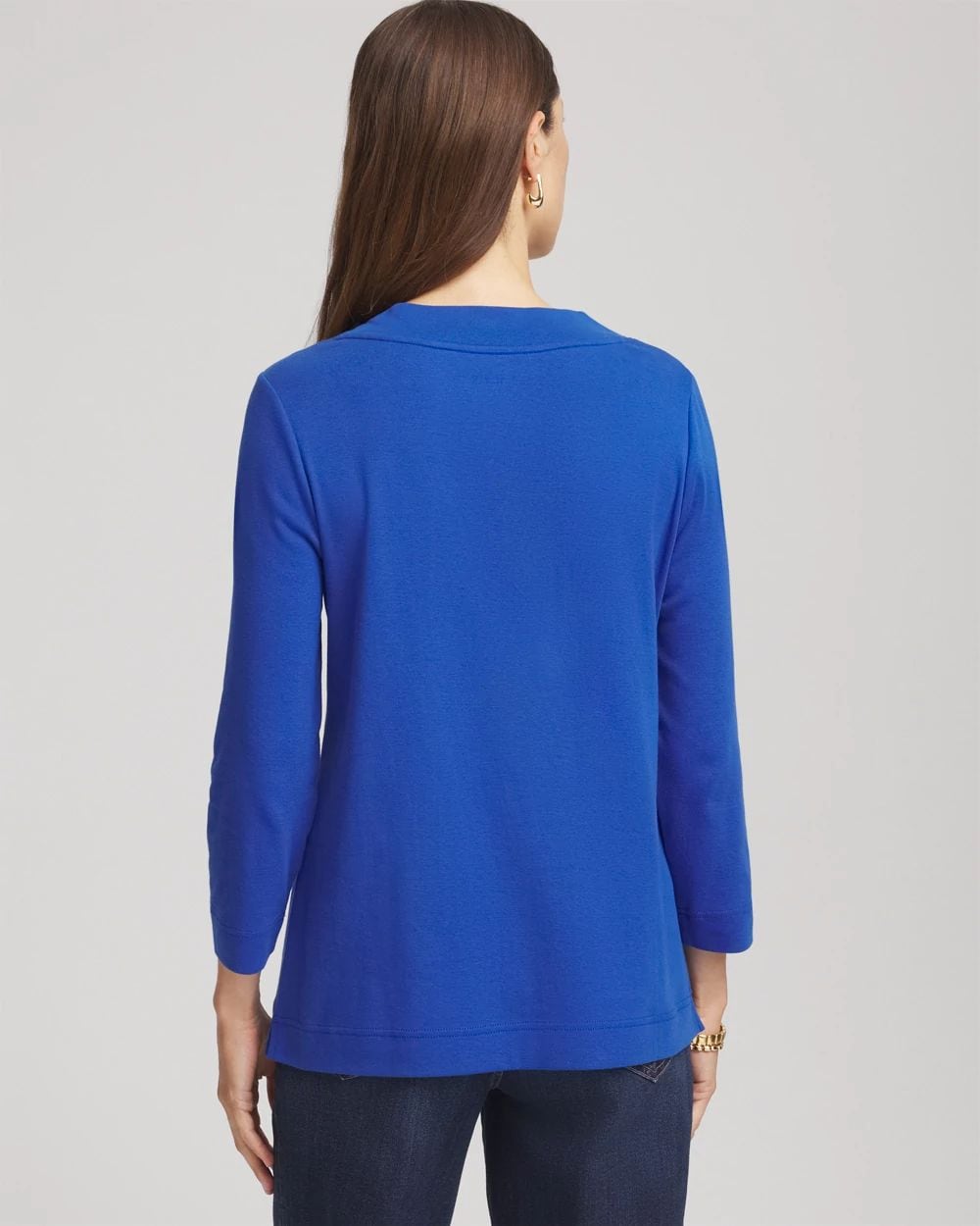 Pima Cotton 3/4 Sleeve Tee click to view larger image.