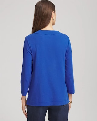 Pima Cotton 3/4 Sleeve Tee click to view larger image.