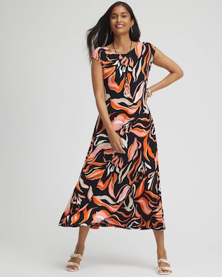 Travelers™ Floral V-Back Maxi Dress click to view larger image.