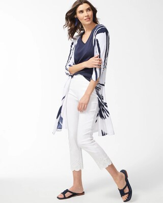 Summer Romance Abstract Maxi Cardigan
