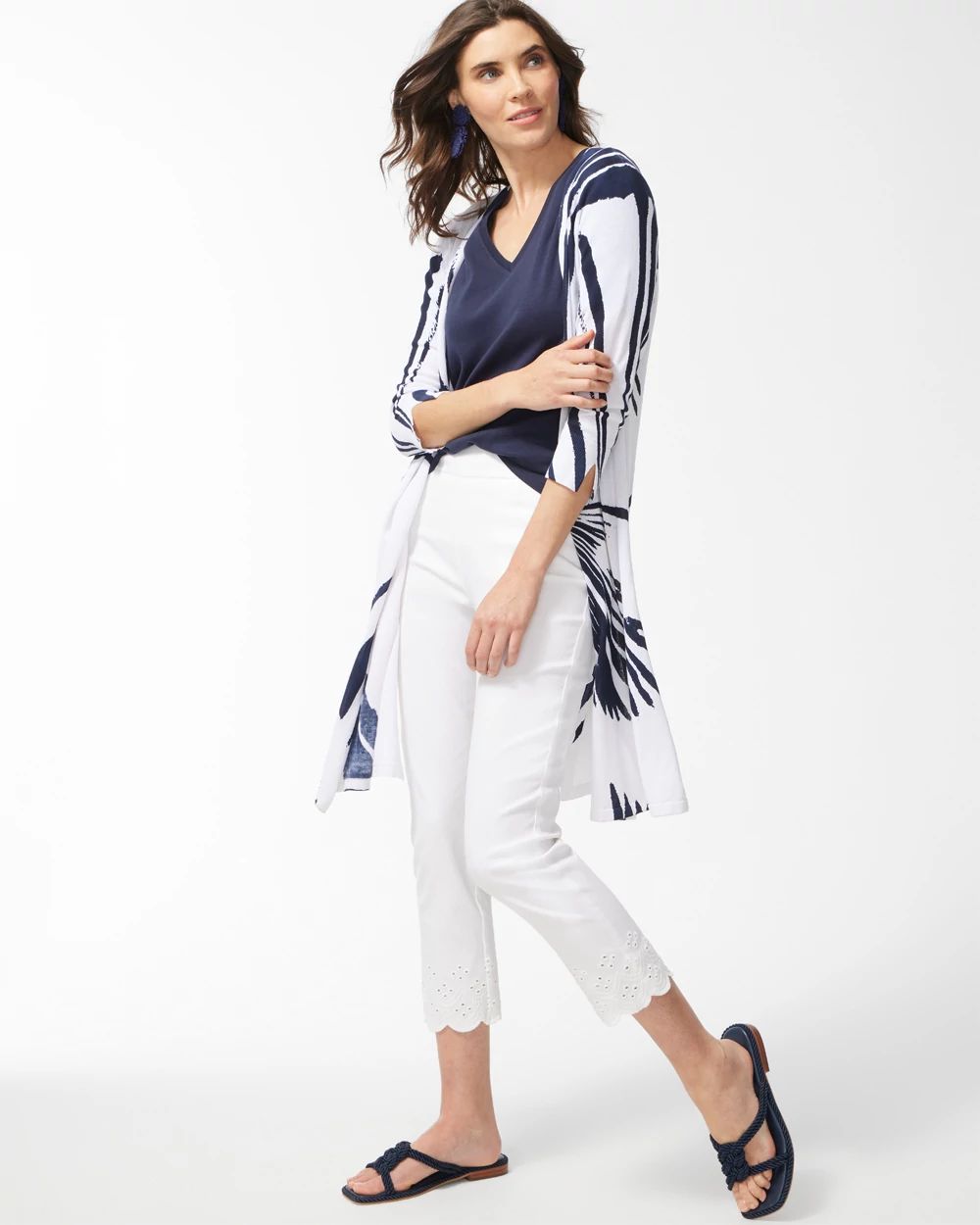 Summer Romance Abstract Maxi Cardigan
