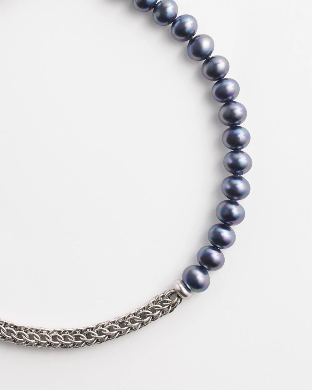 Peacock Pearl Collar Necklace