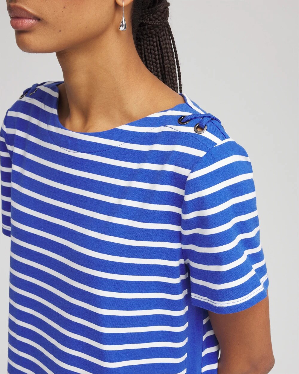 Zenergy® UPF Lace-Up Stripe Dress