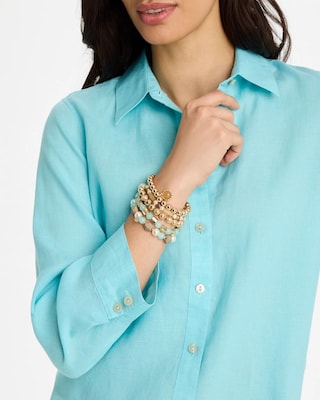 No Iron Linen Shirt click to view larger image.