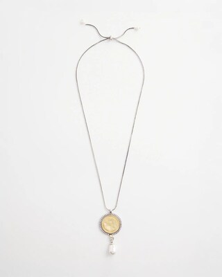 Adjustable Coin Pendant Necklace