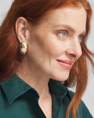 Multicolor Pavé Stud Earrings