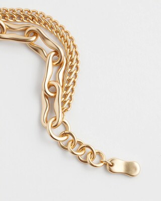 Gold Tone Chain Bracelet