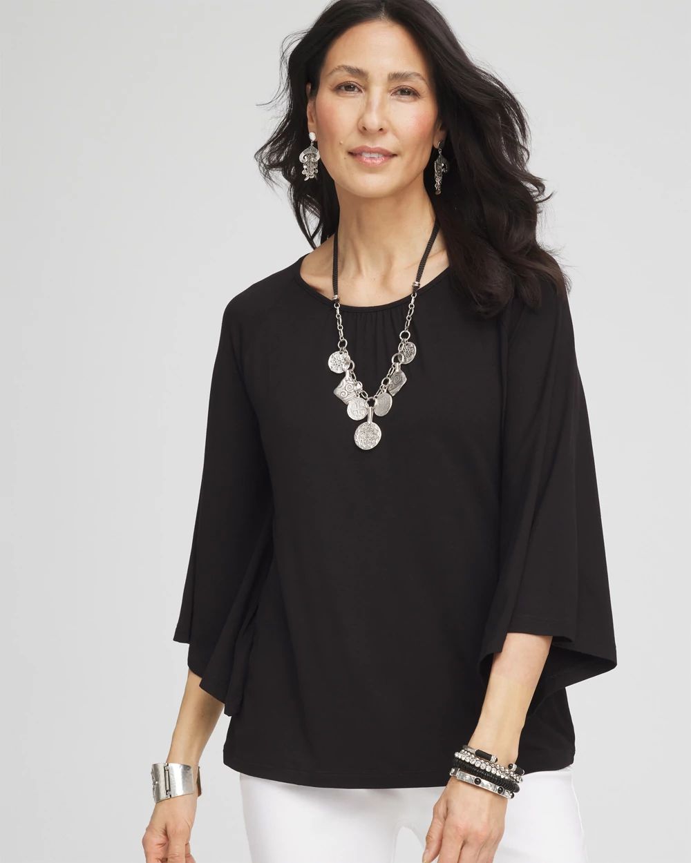 Touch of Cool™ Angel-Sleeved Blouse