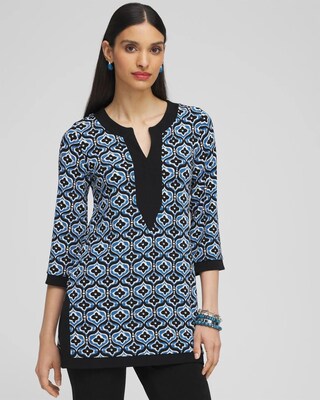Travelers™ Geo Print Kurta Top