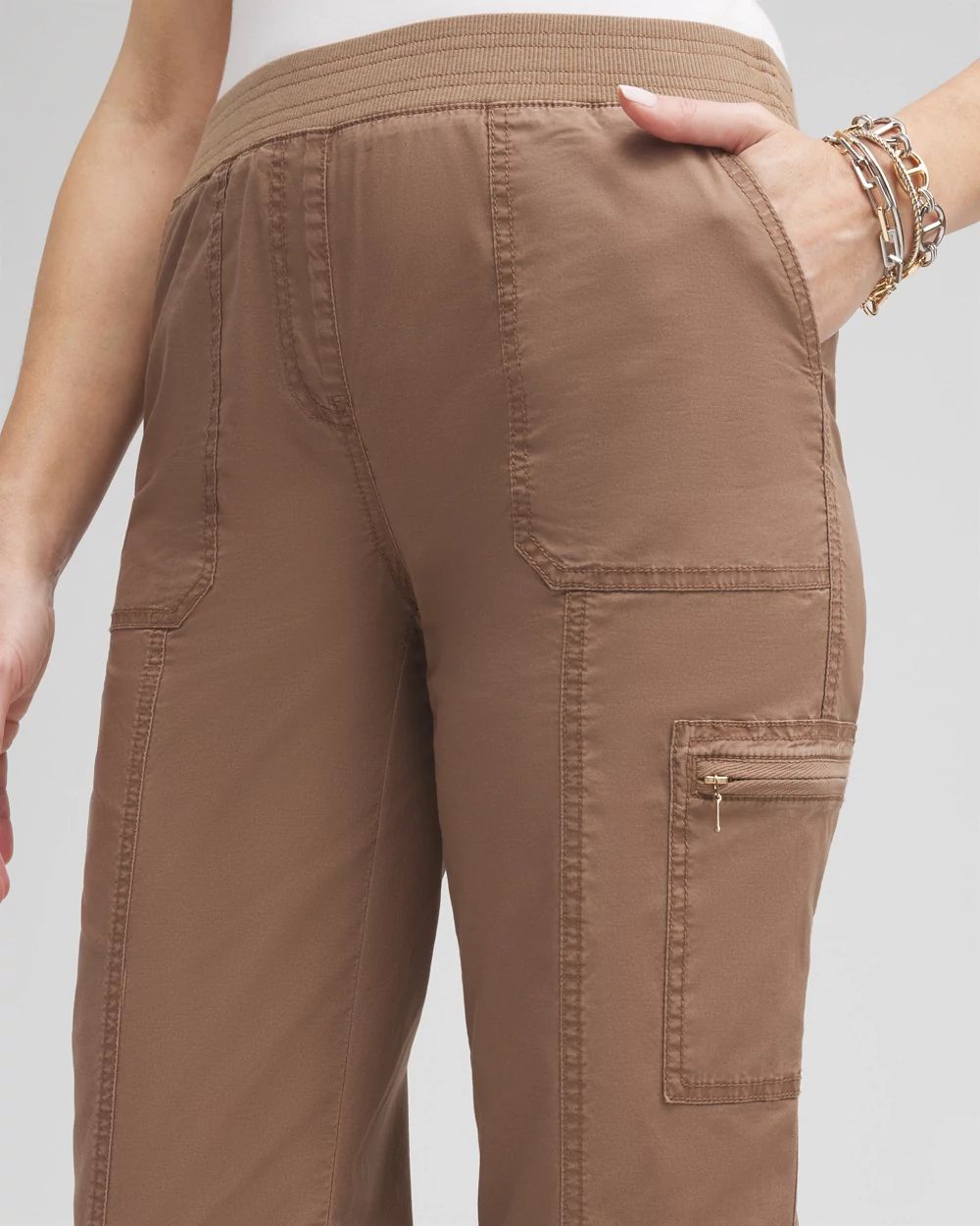 Poplin Cropped Pants