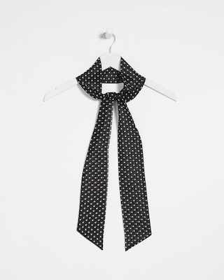 Polka Dot Skinny Scarf click to view larger image.