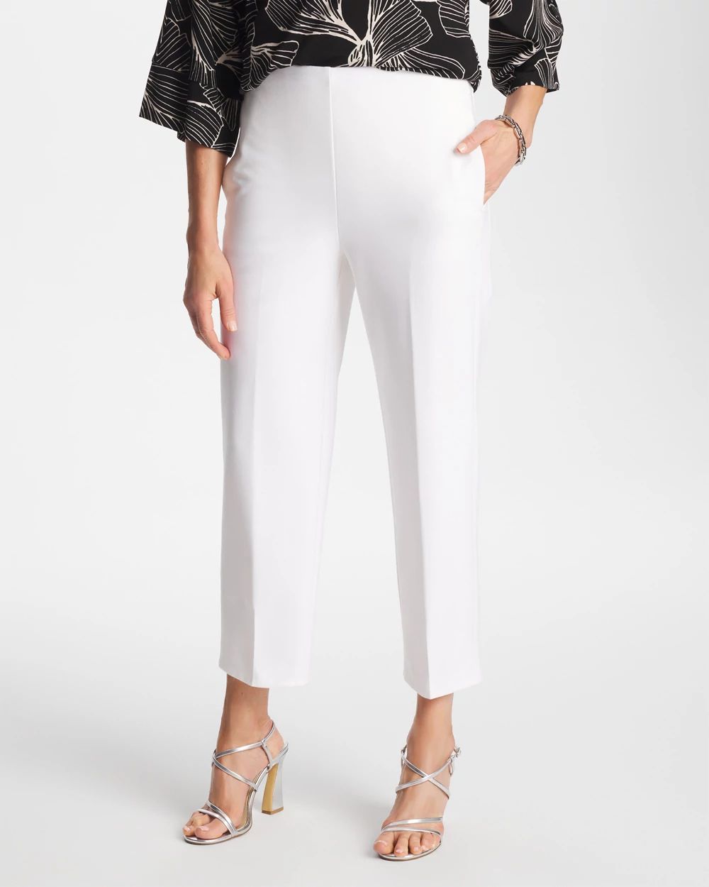 Petite Juliet Bi-Stretch Slim Ankle Pants