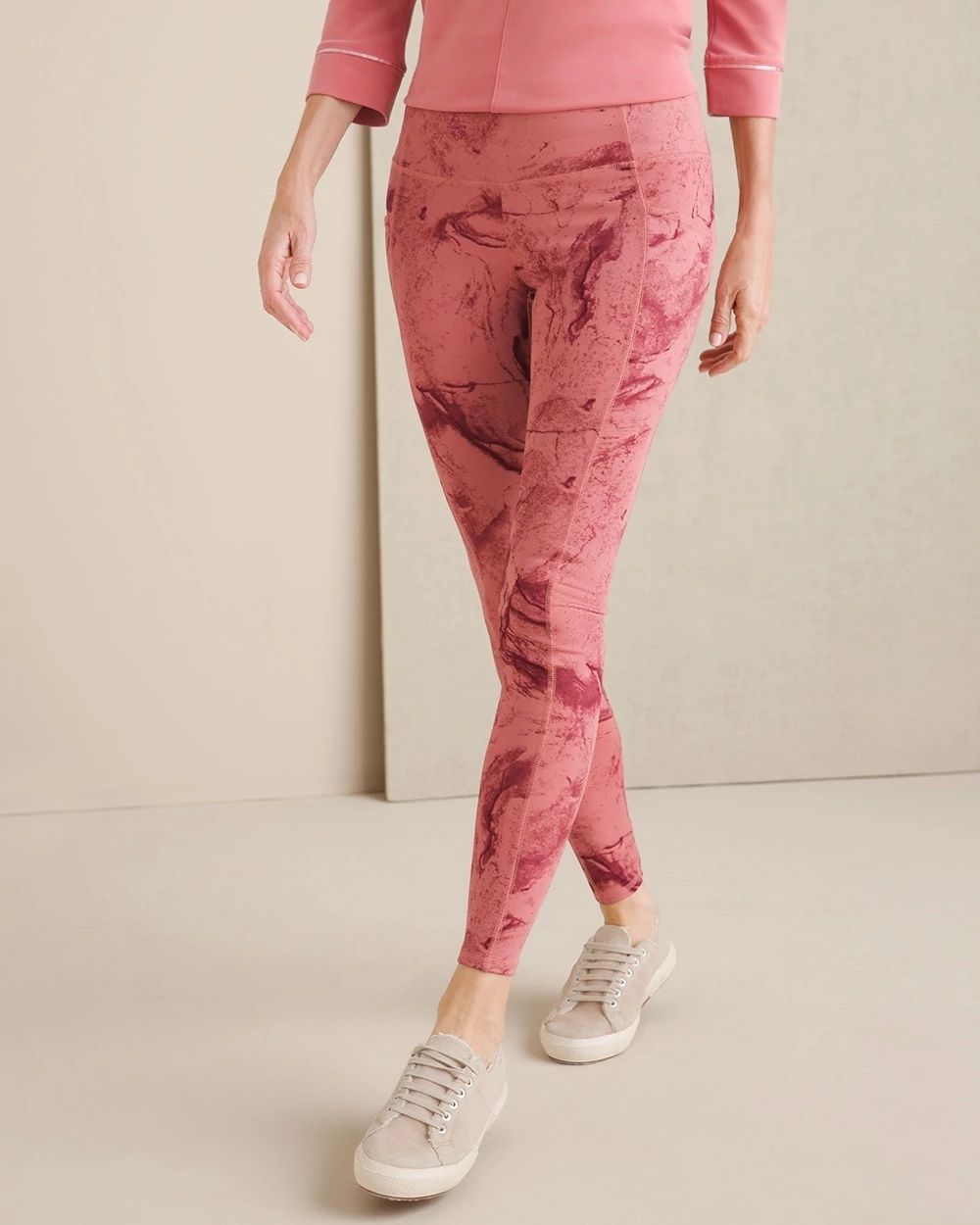 Zenergy So Slimming Swirl-Print Pocket Leggings
