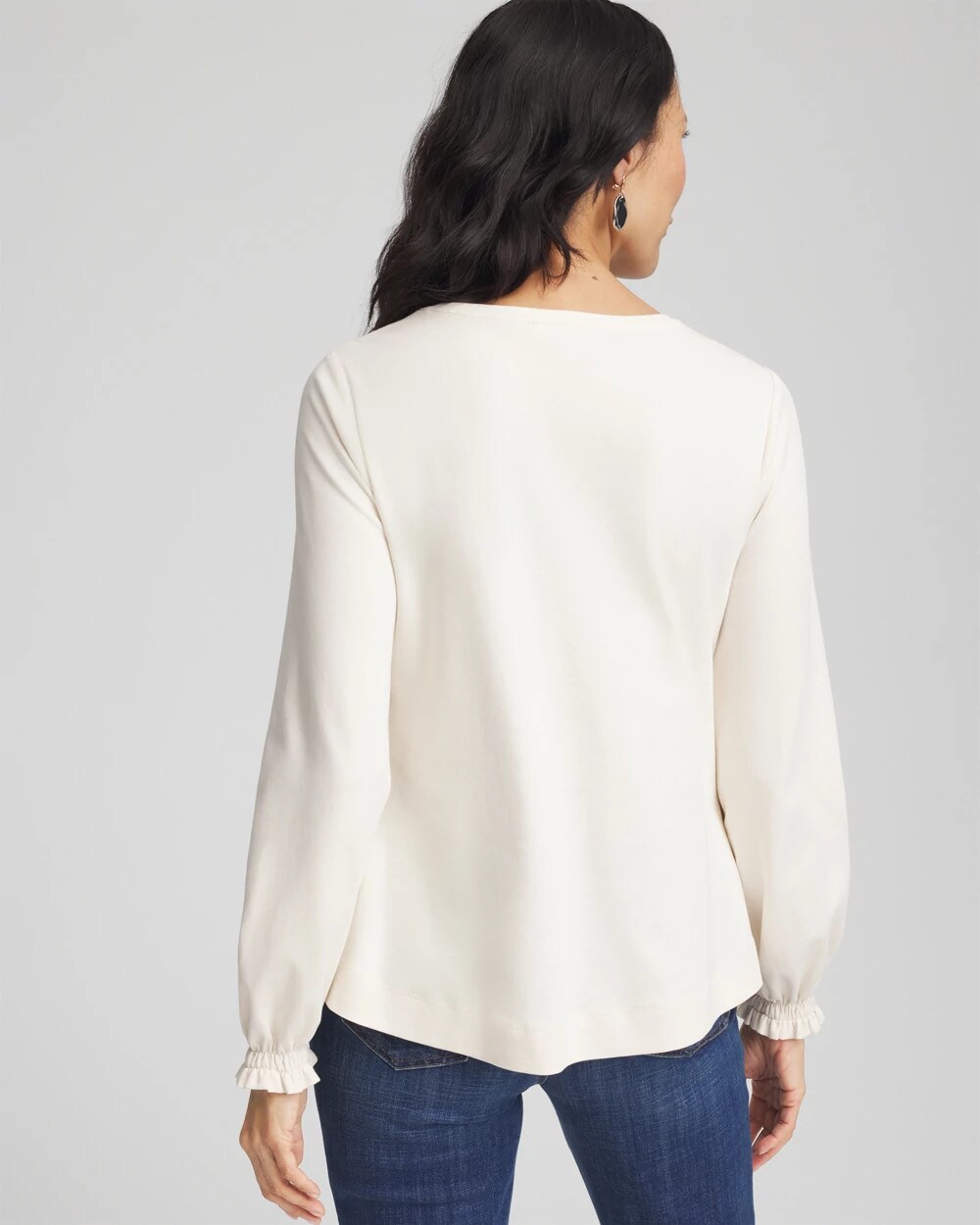 Embellished Long-sleeve Top
