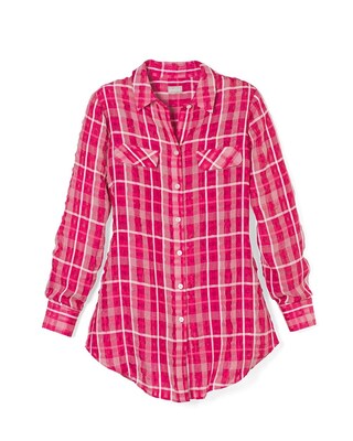 Seersucker Plaid Easy Shirt