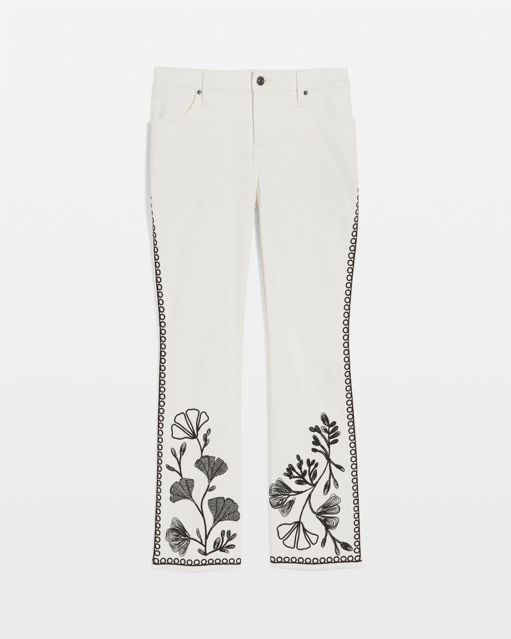 Ginkgo Girlfriend Cropped Flared Jeans