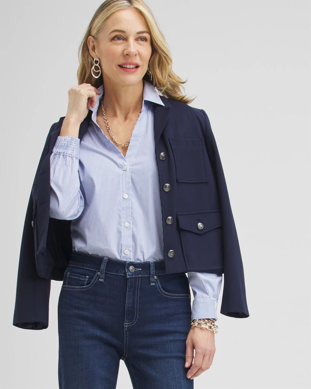 Poplin Stripe Shirt