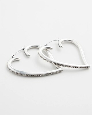 Valentine's Day Heart Hoop Earrings