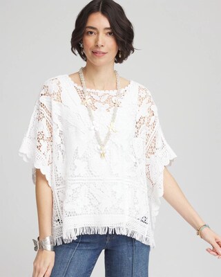 Lace Crochet Poncho