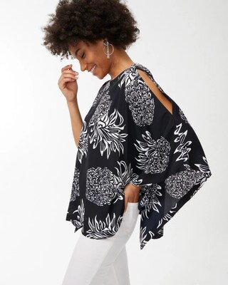Pineapple Print Poncho