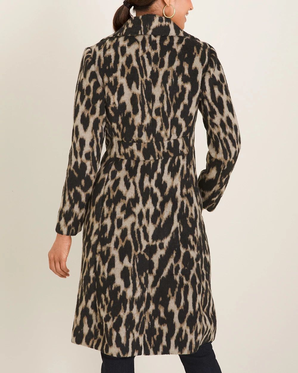 Plush Animal-Print Jacket
