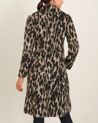 Plush Animal-Print Jacket