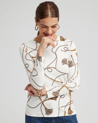 Touch of Cool Chain Print Layering Tee