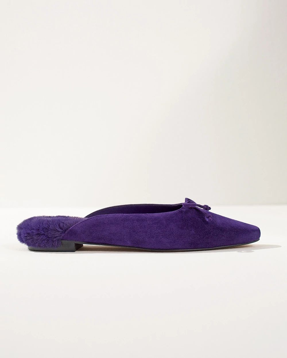 Suede Ballet Slides