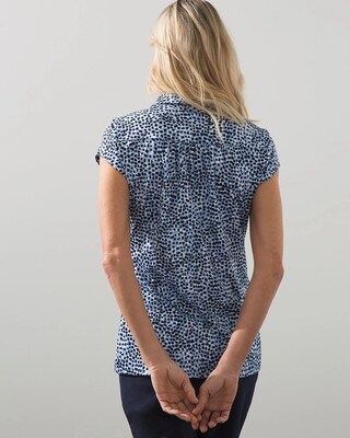 Zenergy UPF Print Cap Sleeve Polo