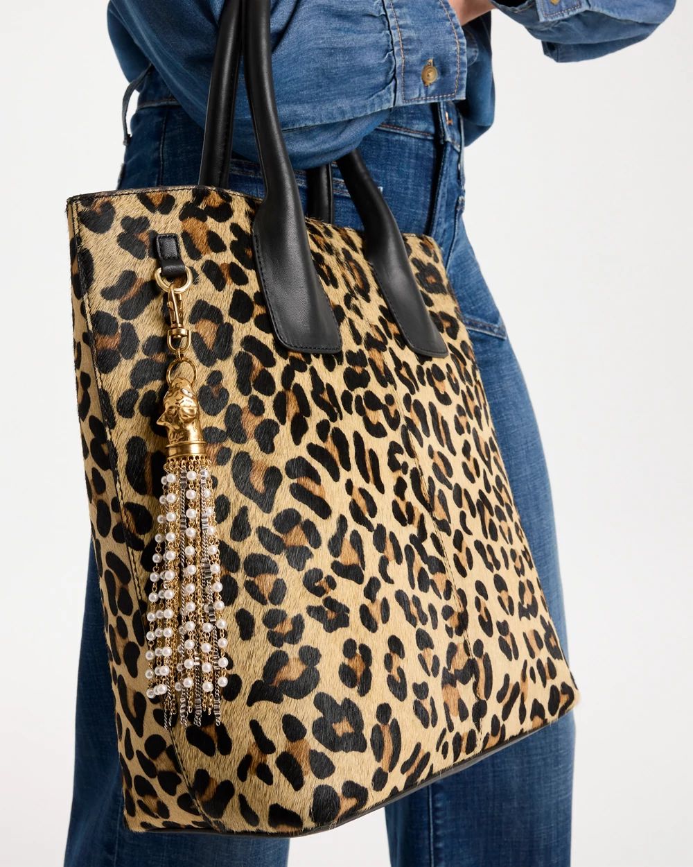 Jaguar Faux Pearl Bag Charm click to view larger image.
