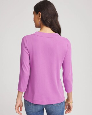 Pima Cotton 3/4 Sleeve Tee click to view larger image.