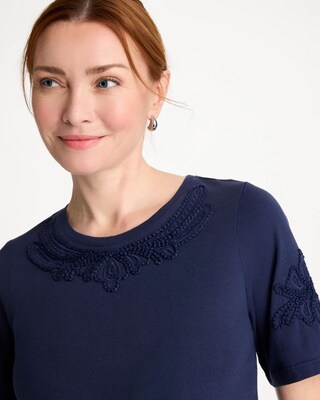 3D Cutwork Knit Tee click to view larger image.