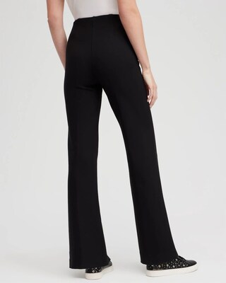 Ponte Pintuck Wide Leg Pants