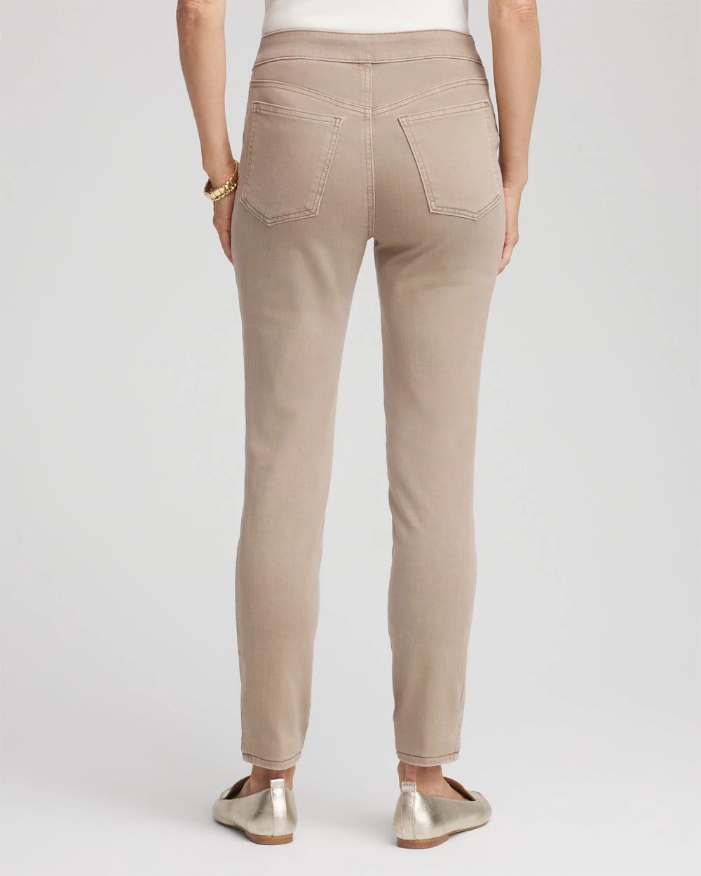 Pull-On Slim-Fit Ankle Jeggings