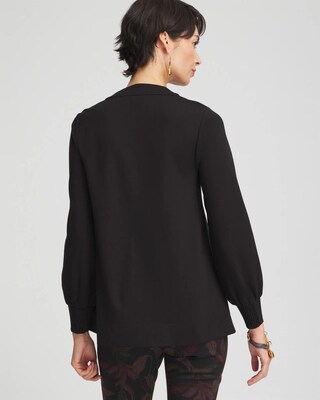 Ponte Notch Neck Tunic click to view larger image.