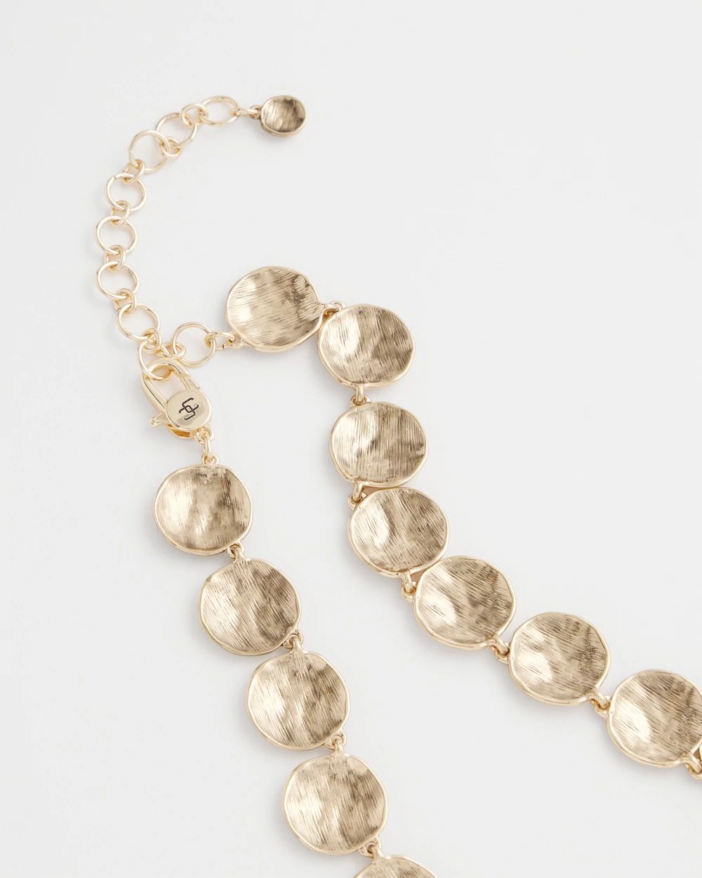 Round Disc Collar Necklace