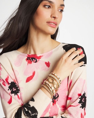 Blush Large Stretch Bracelet click to view larger image.