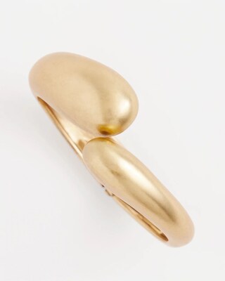 Gold Tone Hinge Bracelet click to view larger image.